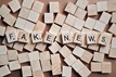 Spielsteine mit Aufschrift Fake-News